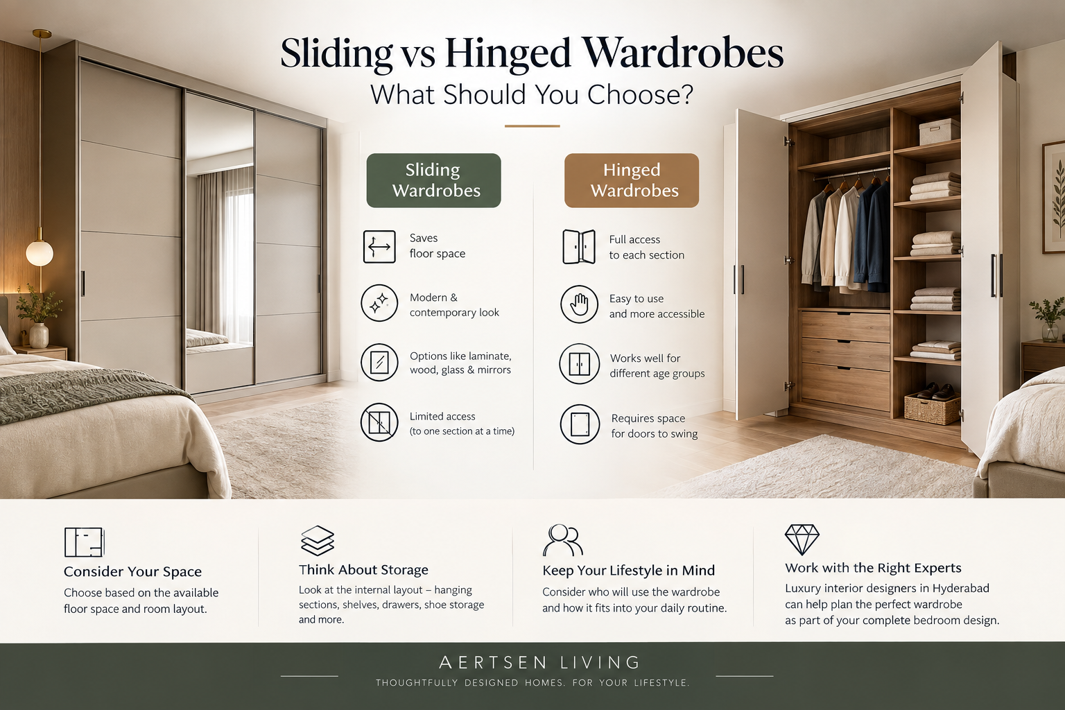 Sliding vs Hinged Wardrobes: What Should You Choose?