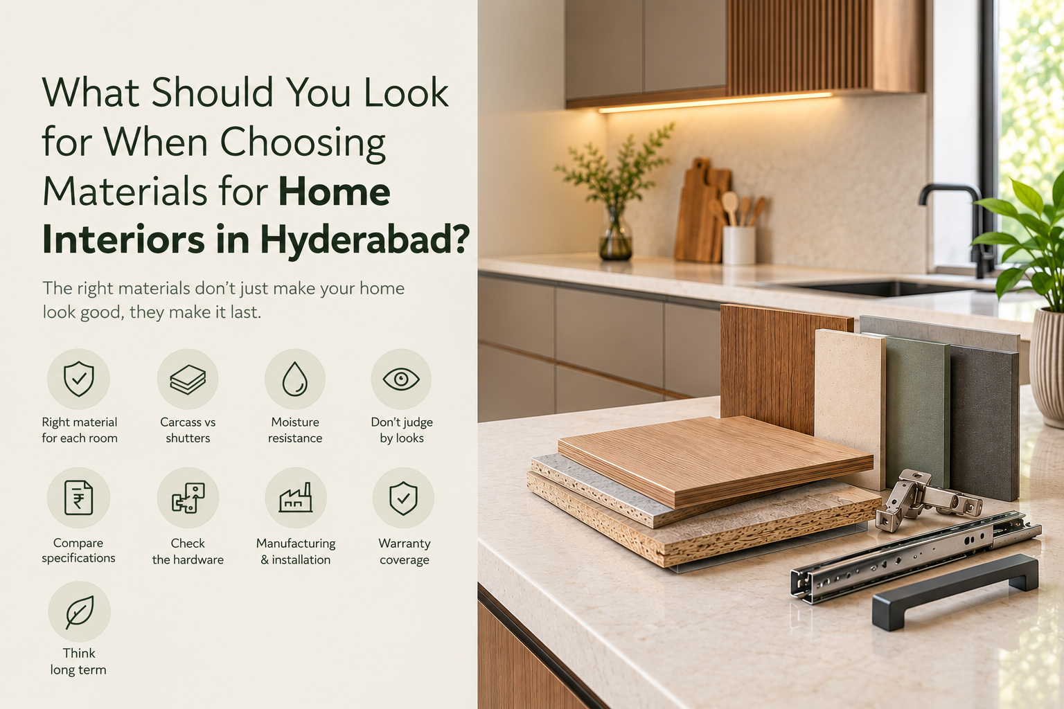 What Should You Look for When Choosing Materials for Home Interiors in Hyderabad?