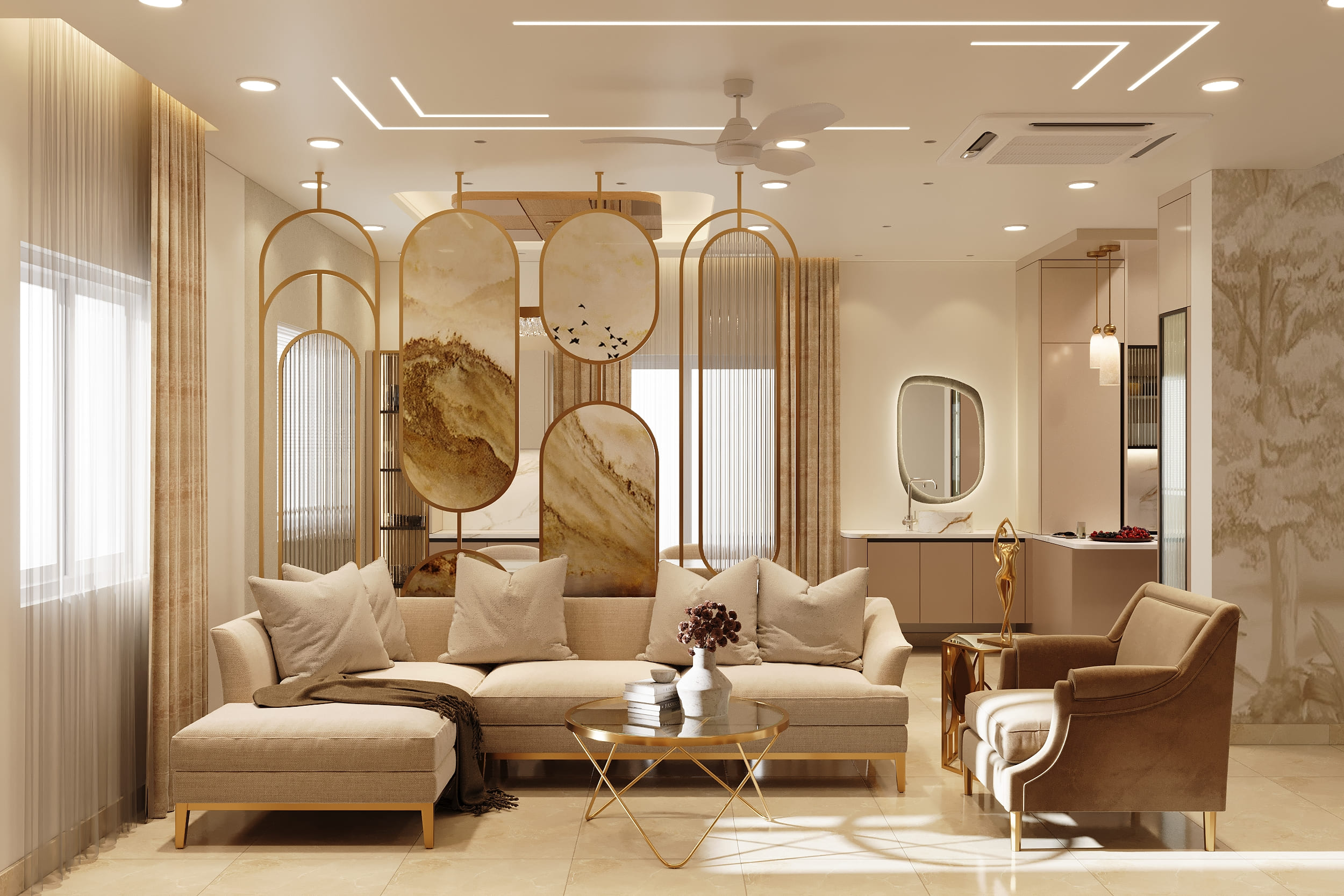 Where Gold Meets Timeless Living