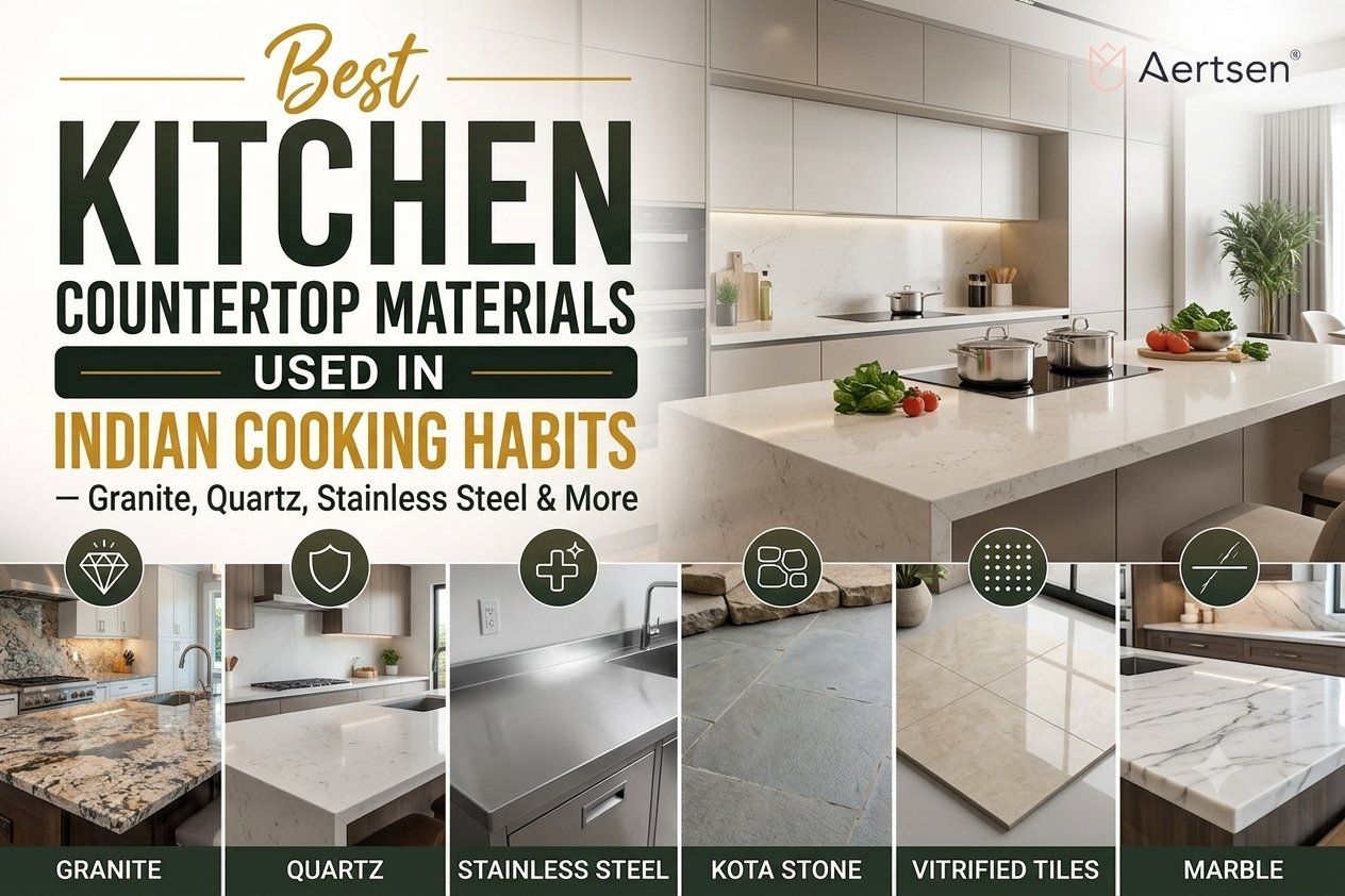 Best Kitchen Countertop Materials for Indian Cooking Habits